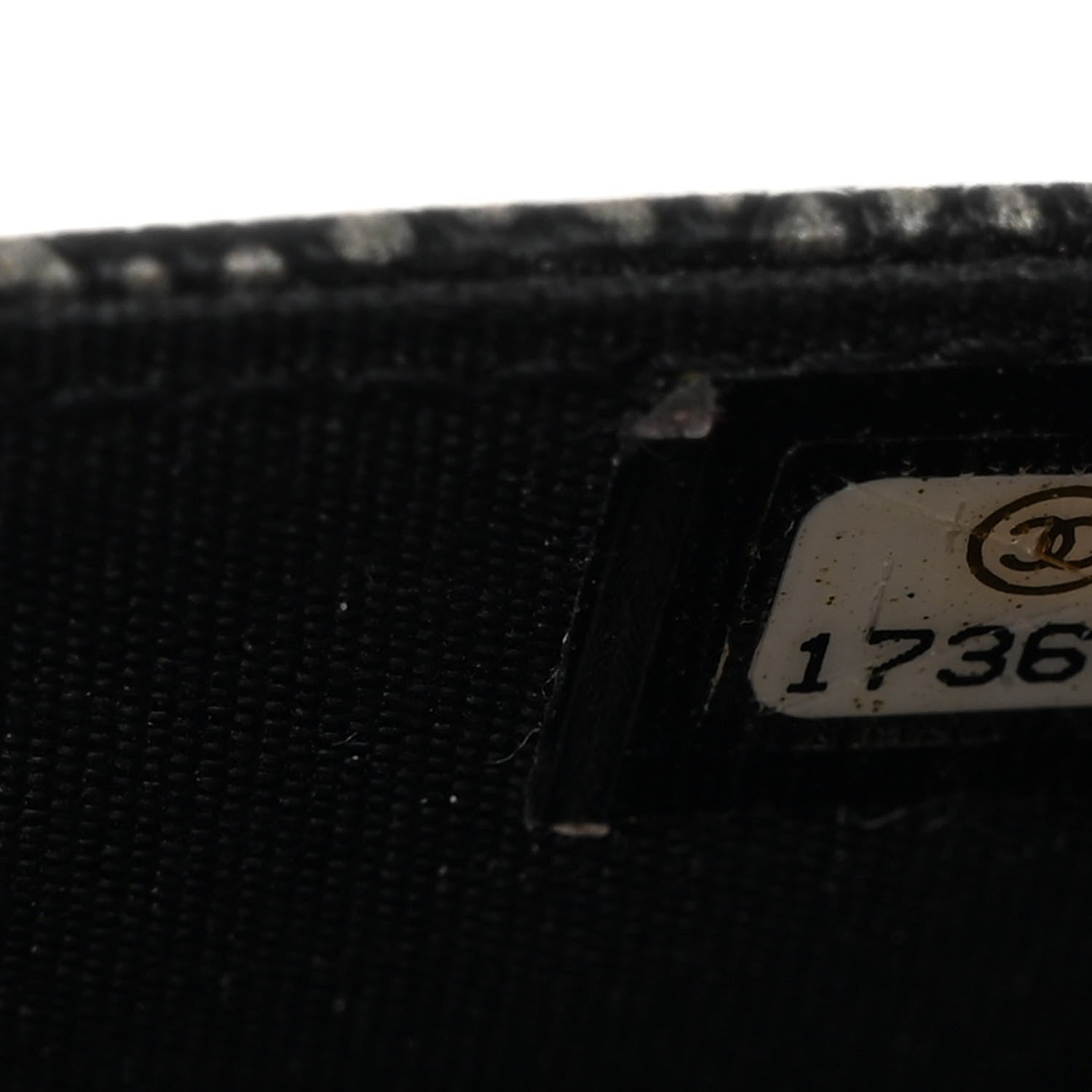 Chanel Metallic Caviar Timeless CC Wallet On Chain WOC Grey 7 of 13