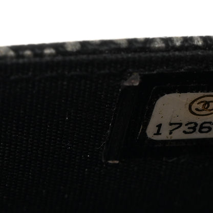 Chanel Metallic Caviar Timeless CC Wallet On Chain WOC Grey 7 of 13