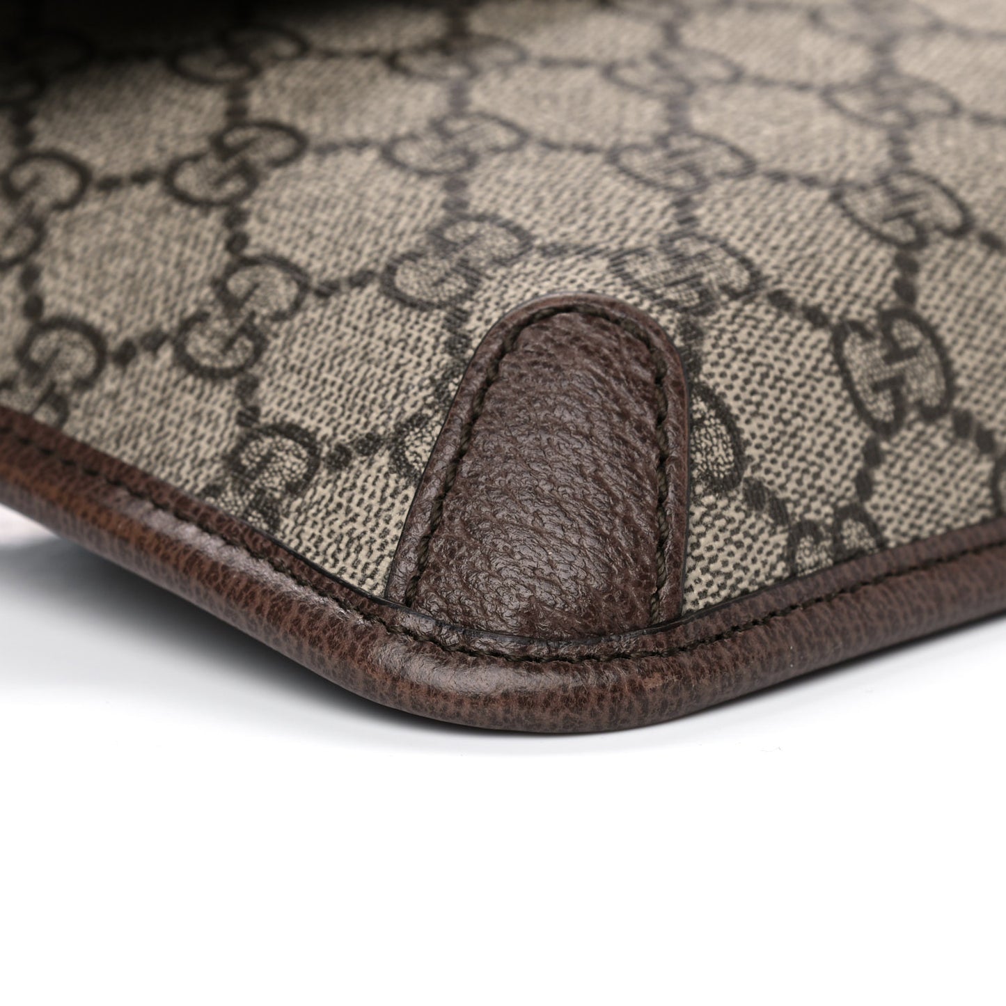GG Supreme Monogram Neo Vintage Web Belt Bag Brown