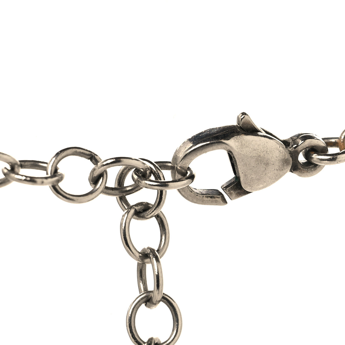 Chanel Ruthenium Crytsal CC Bead Drop Necklace Black 4 of 6