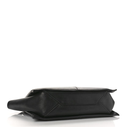Celine Supple Natural Calfskin Medium Tri-Fold Bag Black 4 of 11