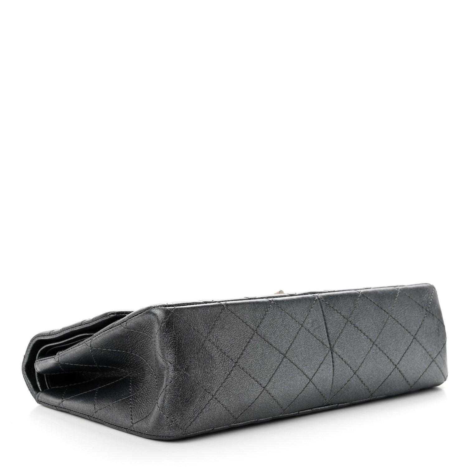 Chanel Metallic Calfskin Quilted 2.55 Reissue 227 Flap Charcoal 4 of 11