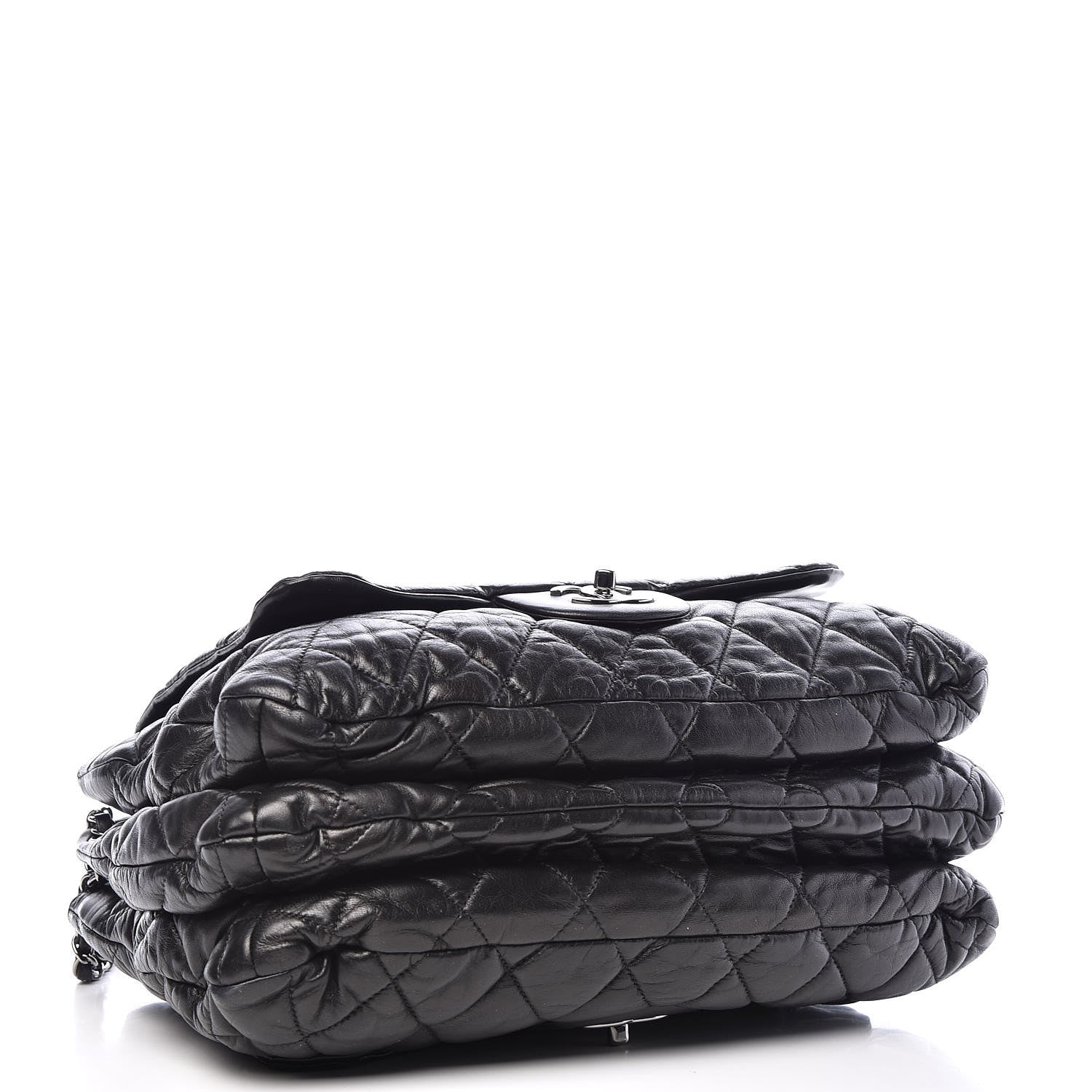 Chanel Lambskin Quilted 3 Maxi Flap Bag Black 4 of 12