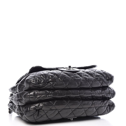 Chanel Lambskin Quilted 3 Maxi Flap Bag Black 4 of 12