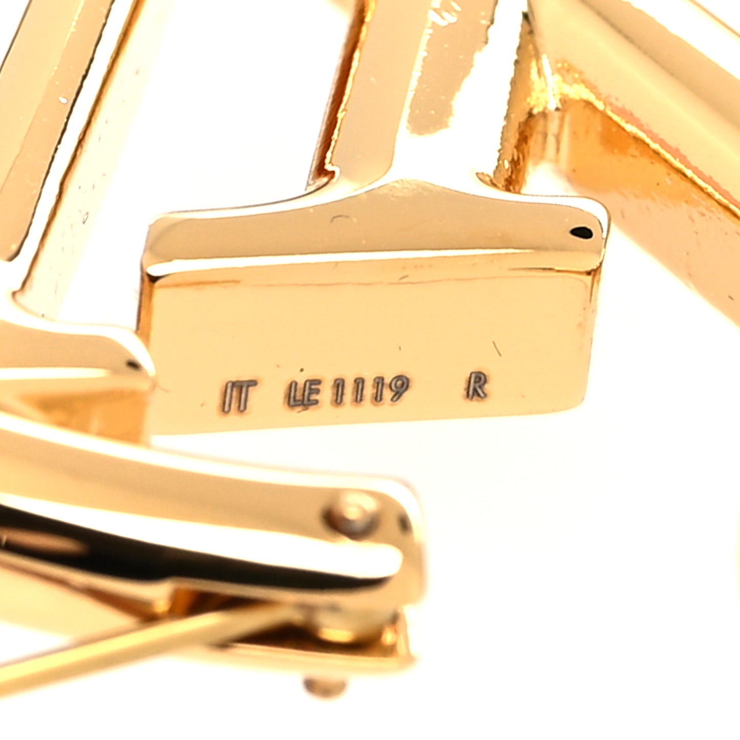 Metal Louise Hoop Earrings Gold