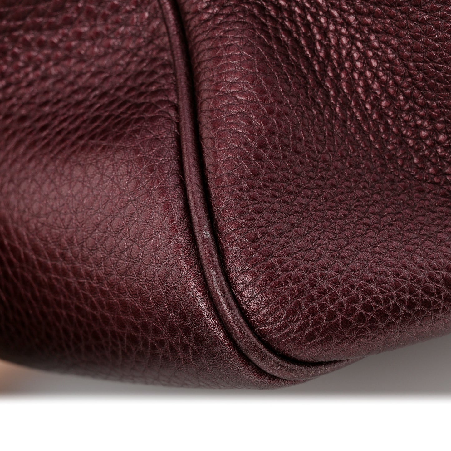 Metallic Cellarius Calfskin Medium Soho Bowler Classic Burgundy