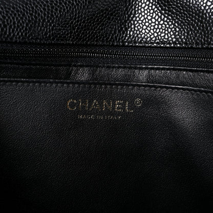 Chanel Caviar Quilted Jumbo Single Flap Black 6 of 11