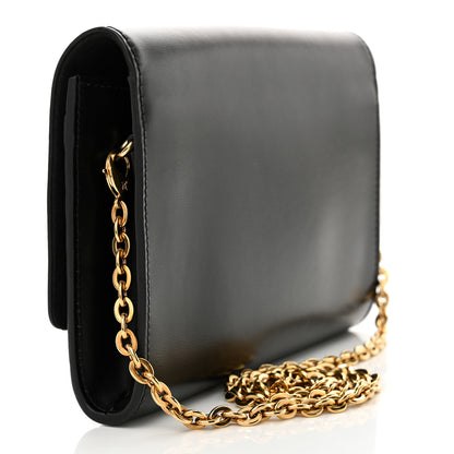 Louis Vuitton Calfskin Studded Louise Chain GM Black 3 of 12
