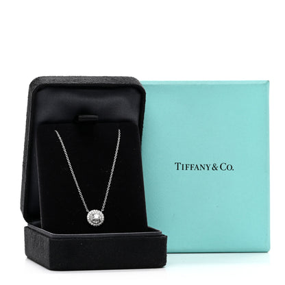 Tiffany Platinum Diamond Soleste Pendant Necklace 6 of 6