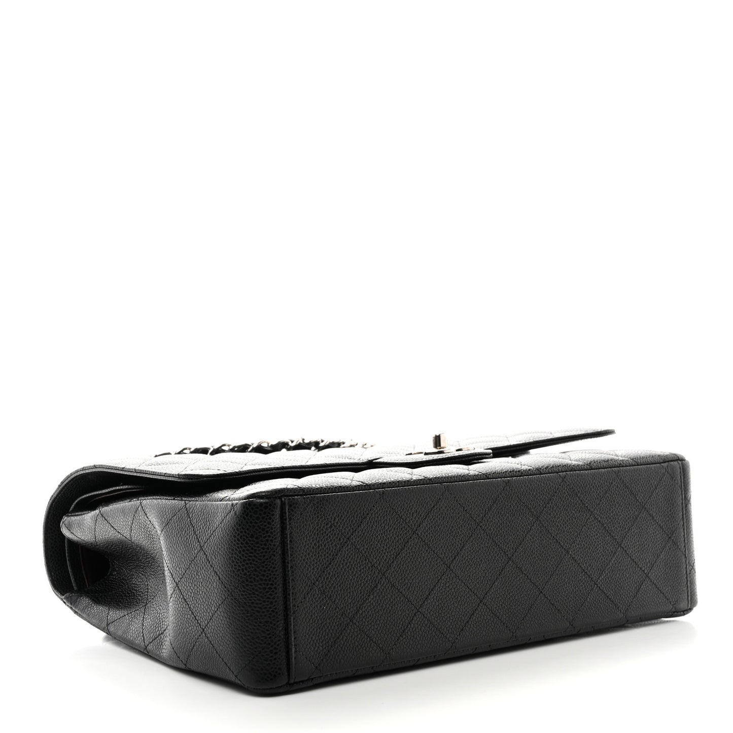 Caviar Quilted Maxi Double Flap Black