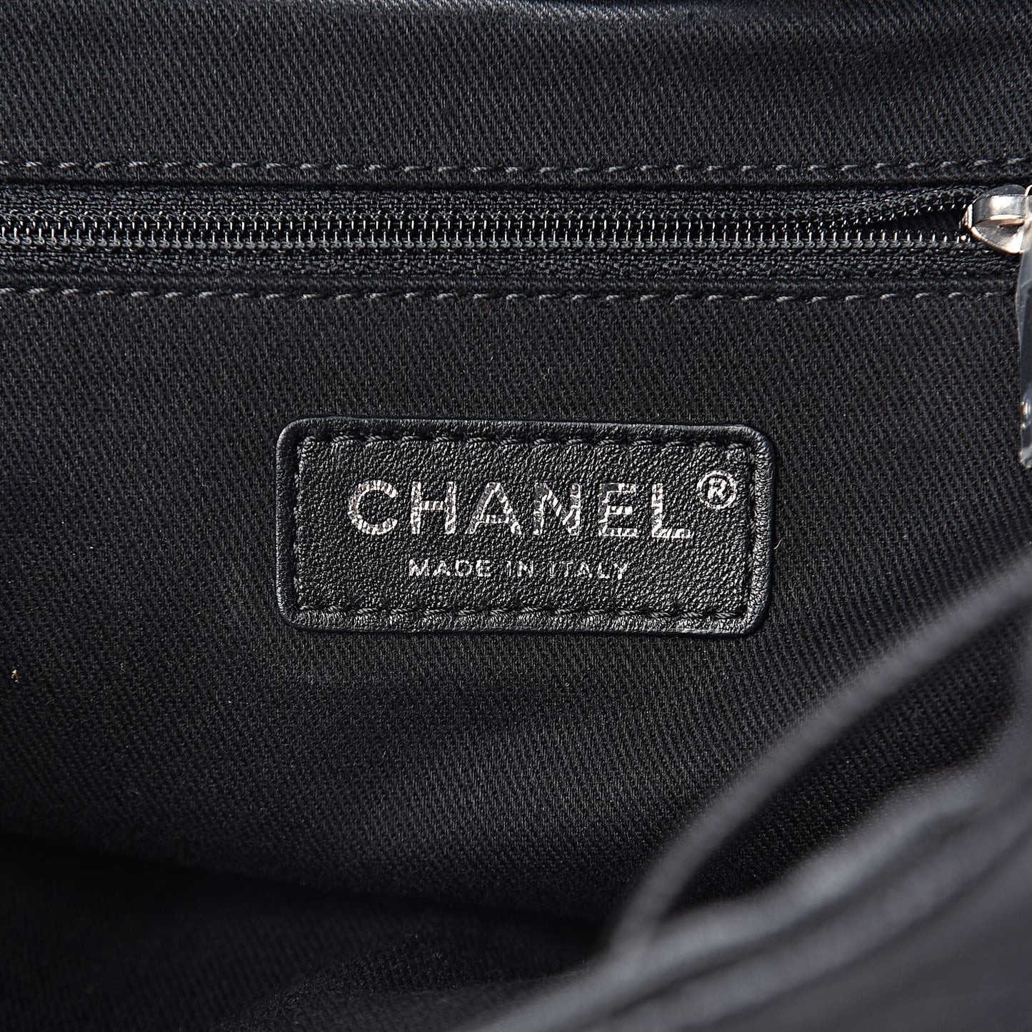 Grained Calfskin Stitched Braided With Style Backpack Black
