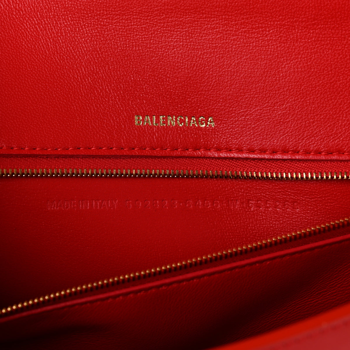 Balenciaga Shiny Box Calfskin Medium Hourglass Top Handle Bag Bright Red 6 of 11