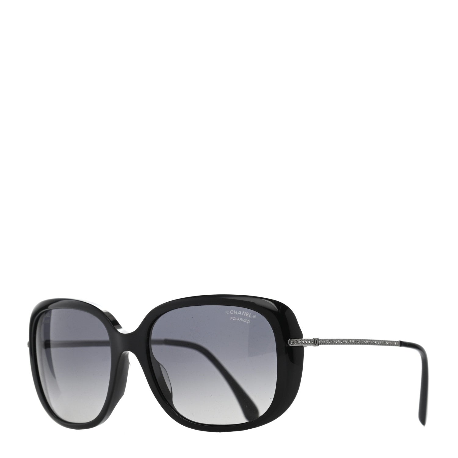 Chanel Polarized Crystal CC Sunglasses 5292 Black 1 of 8