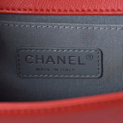 Chanel Calfskin Double Stitch Small Boy Flap Red 6 of 10