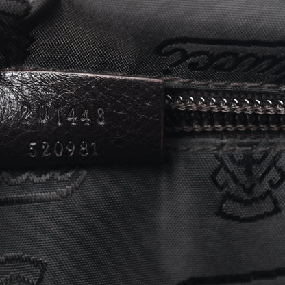 Gucci Guccissima Flat Messenger Bag Dark Brown 7 of 13