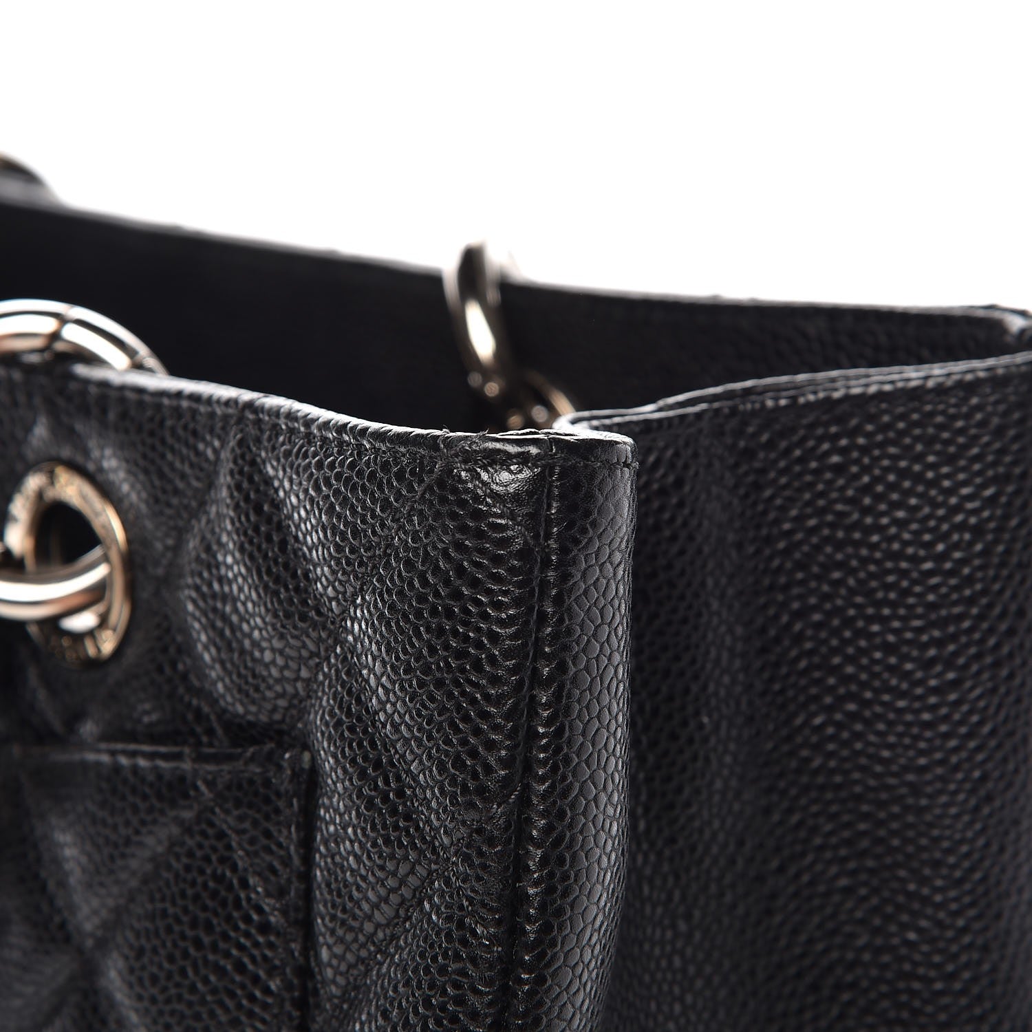 Chanel Caviar Quilted Grand Shopping Tote GST Black 9 of 14