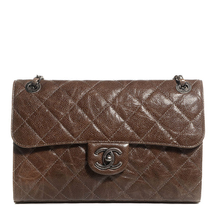 Chanel Crumpled Grained Calfskin Medium CC Crave Flap Brown 1 of 9