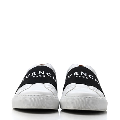 Givenchy Calfskin Band Logo Womens Urban Street Sneakers 38 White Black 2 of 4