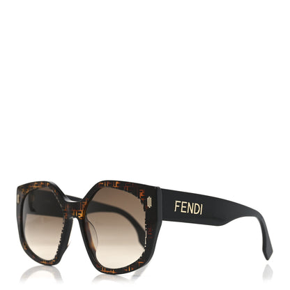Fendi Acetate FF Fendi Butterfly Sunglasses FE40017I Havana 1 of 7