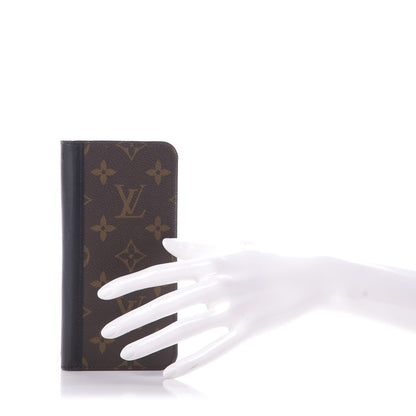 Louis Vuitton Monogram iPhone XS Max Folio Case Black 2 of 10
