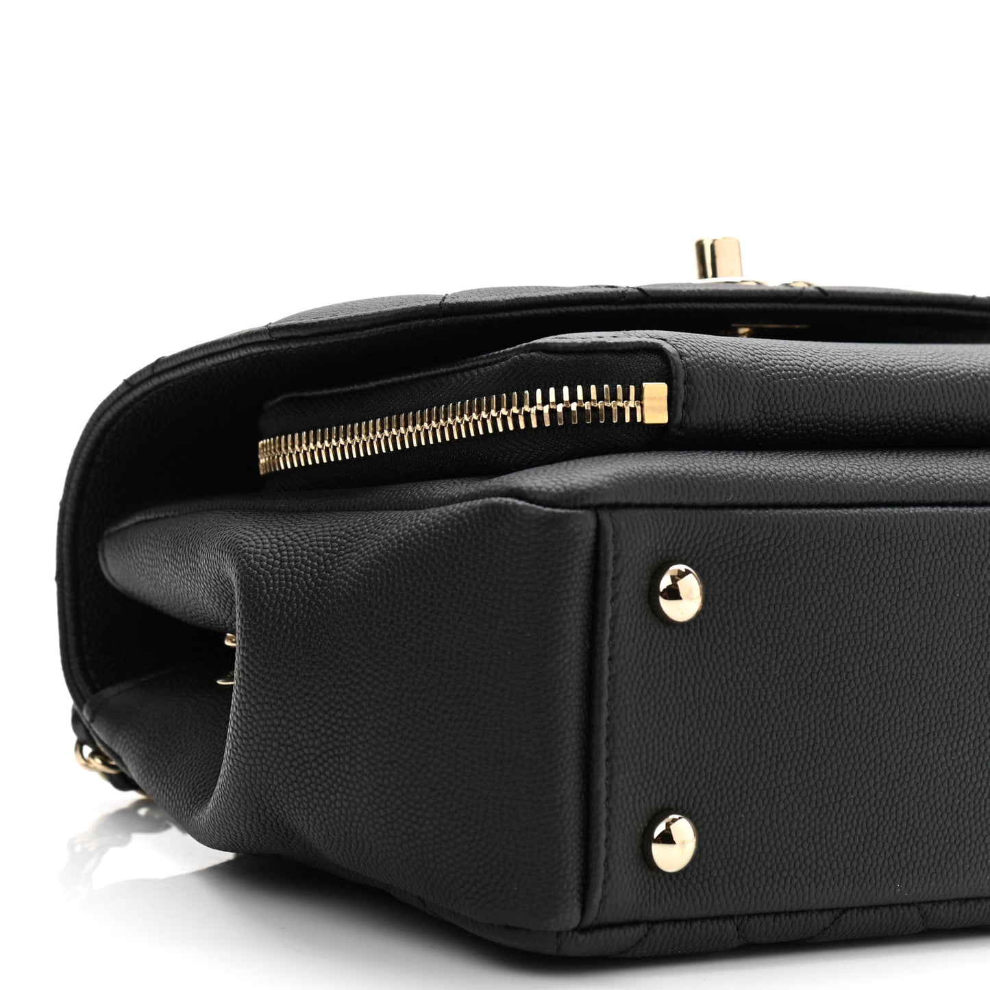 Caviar Quilted Small Business Affinity Flap Black