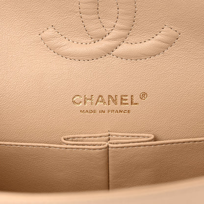 Chanel Caviar Quilted Medium Double Flap Beige 6 of 12