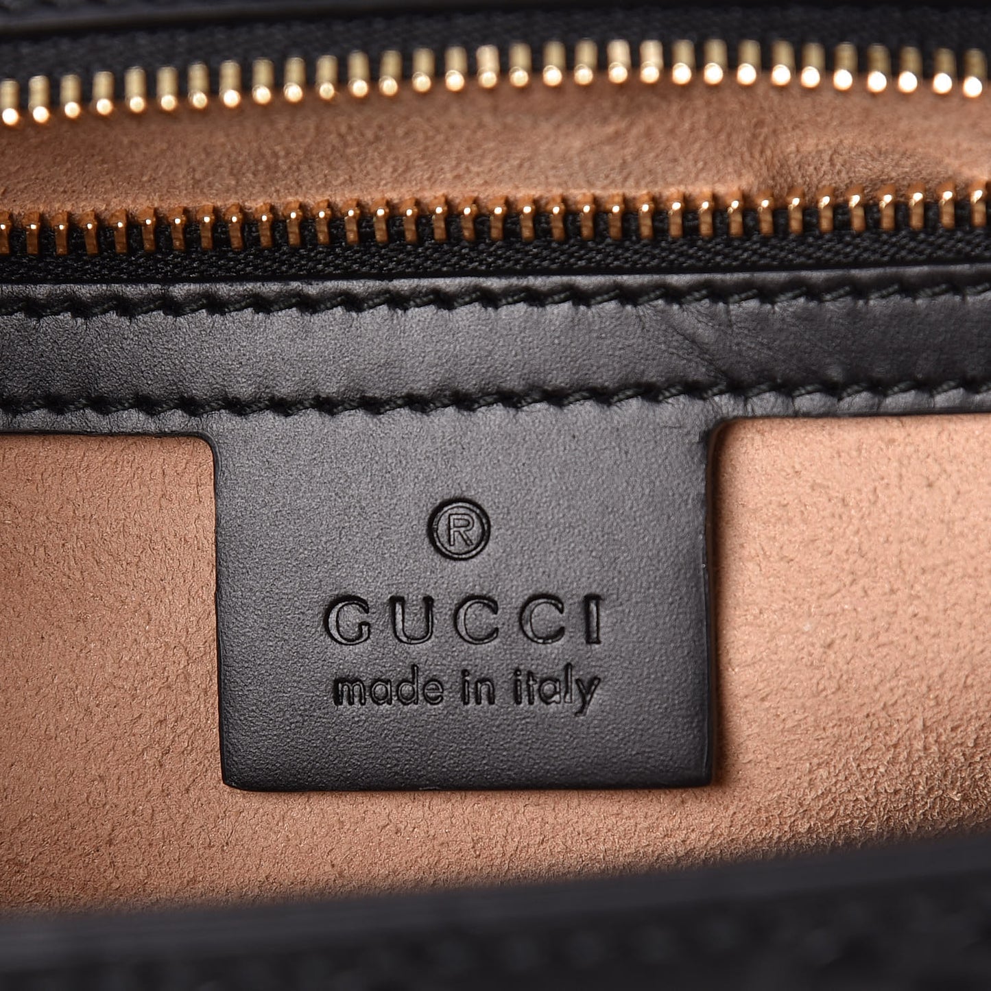 Guccissima Medium Padlock Shoulder Bag Black