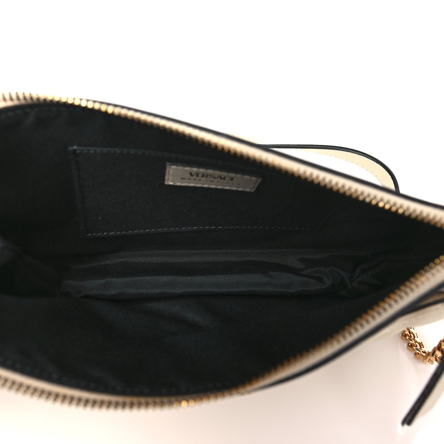 Nappa Quilted La Medusa Shoulder Bag Off White