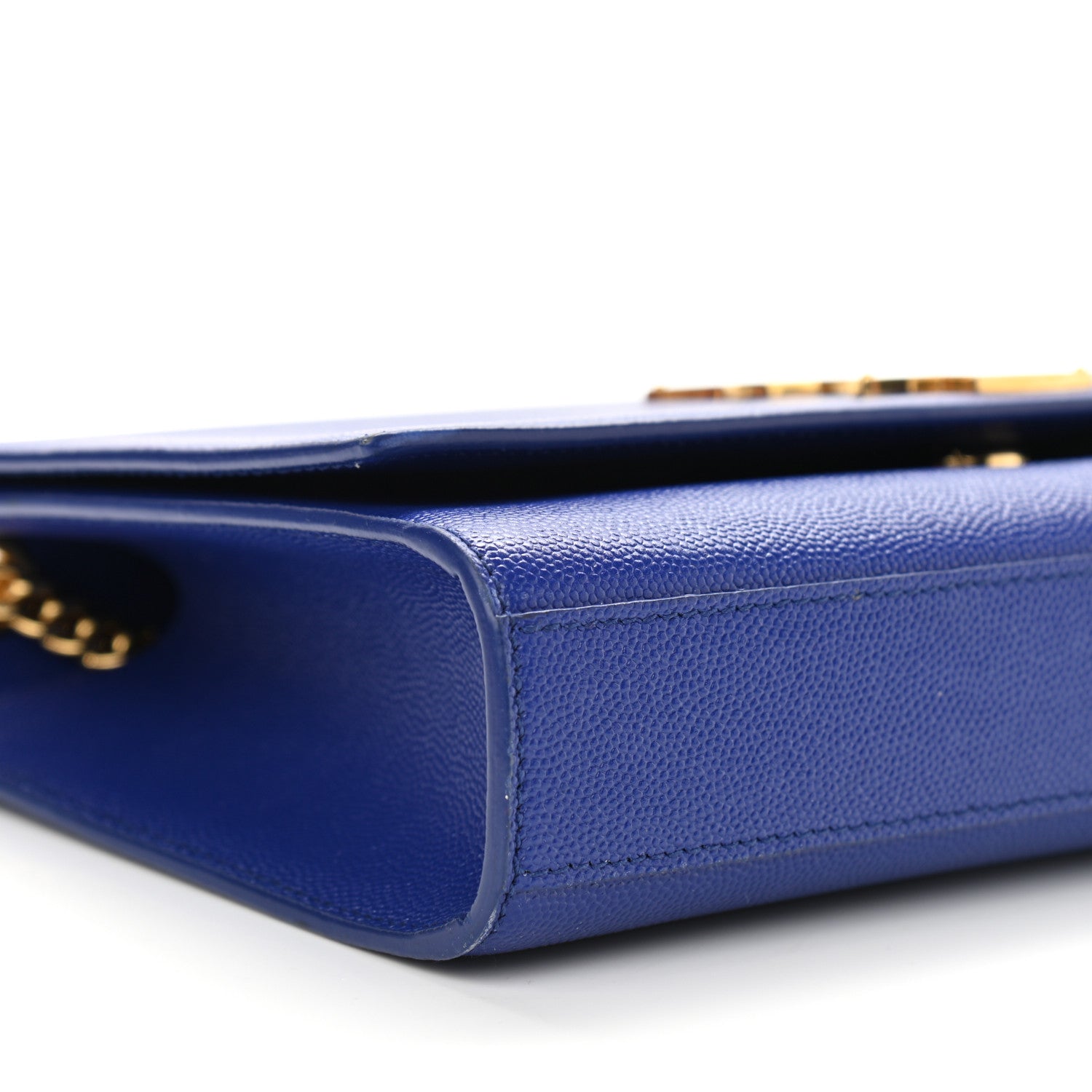 Saint Laurent Grain De Poudre Medium Classic Monogram Kate Satchel Flash Blue 12 of 13