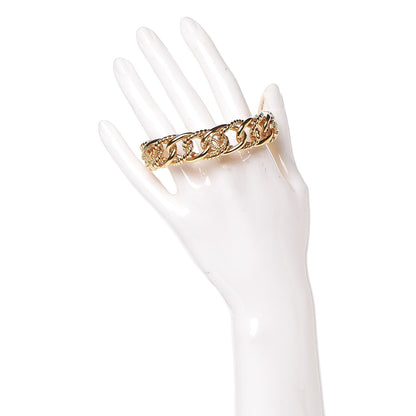 Chanel Metal Twisted CC Bracelet M Gold 2 of 10