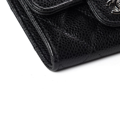 Chanel Caviar Quilted Flap Card Holder Black 4 of 8