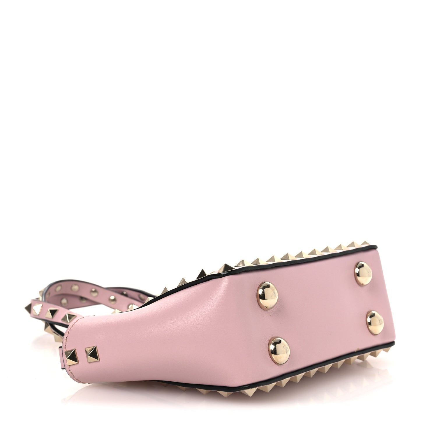 Vitello Mini Rockstud Tote Water Rose