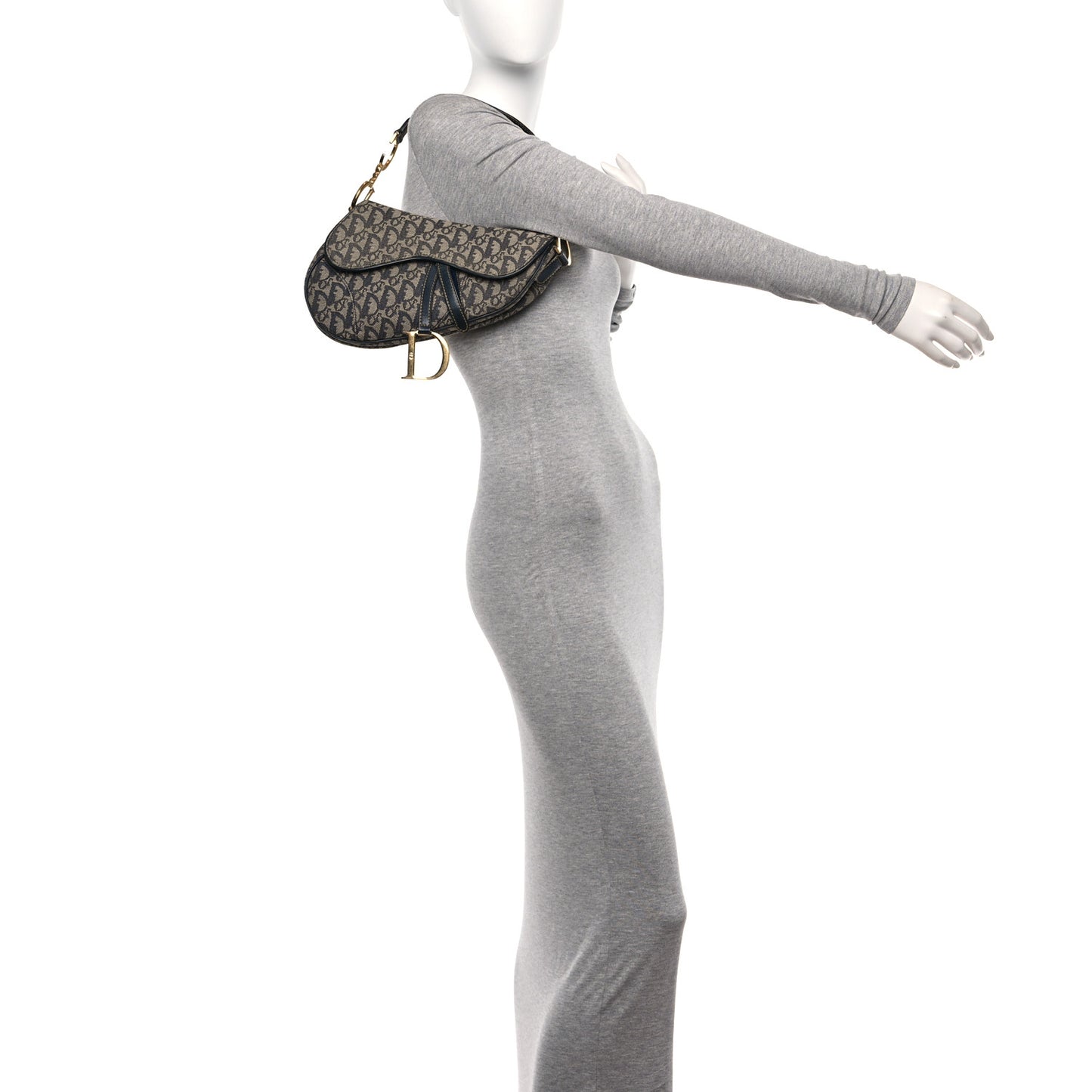 Monogram Saddle Bag Blue