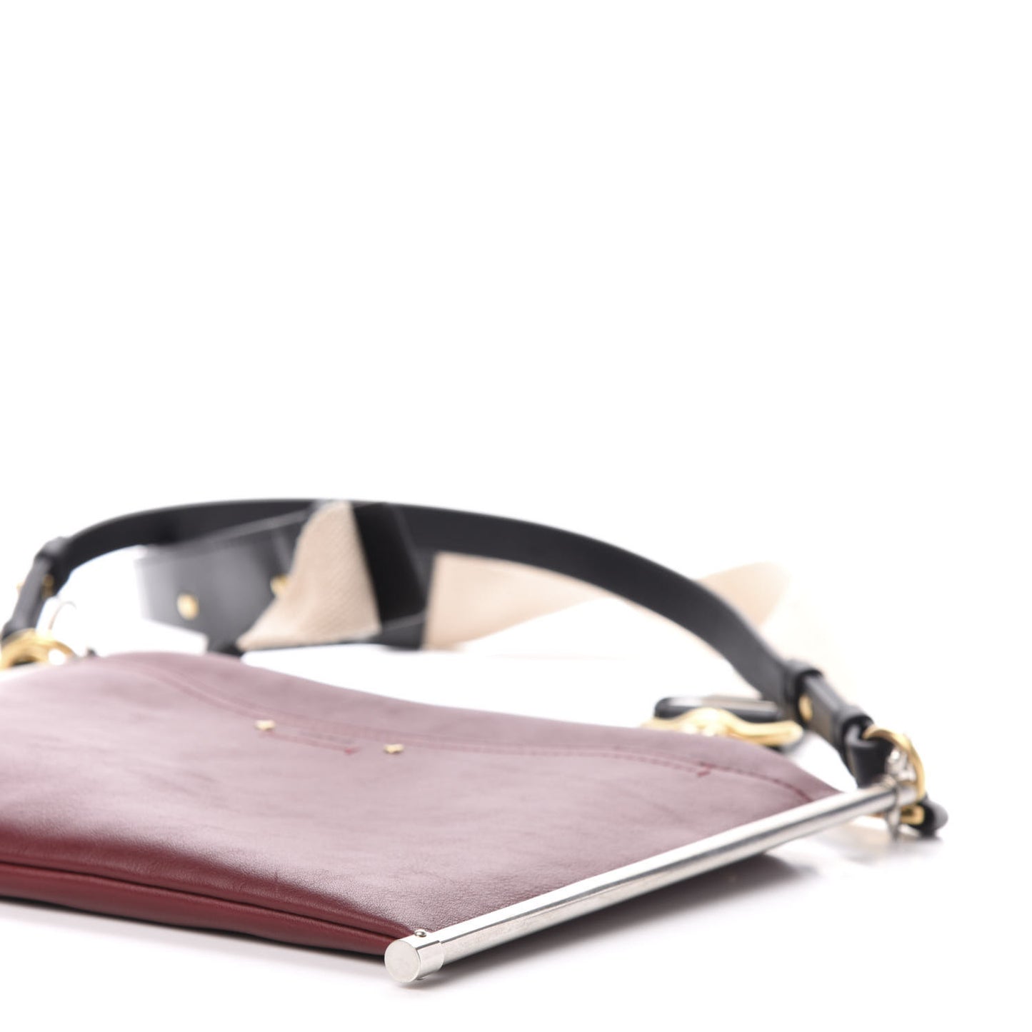 Smooth Calfskin Medium Roy Clutch Plum Purple