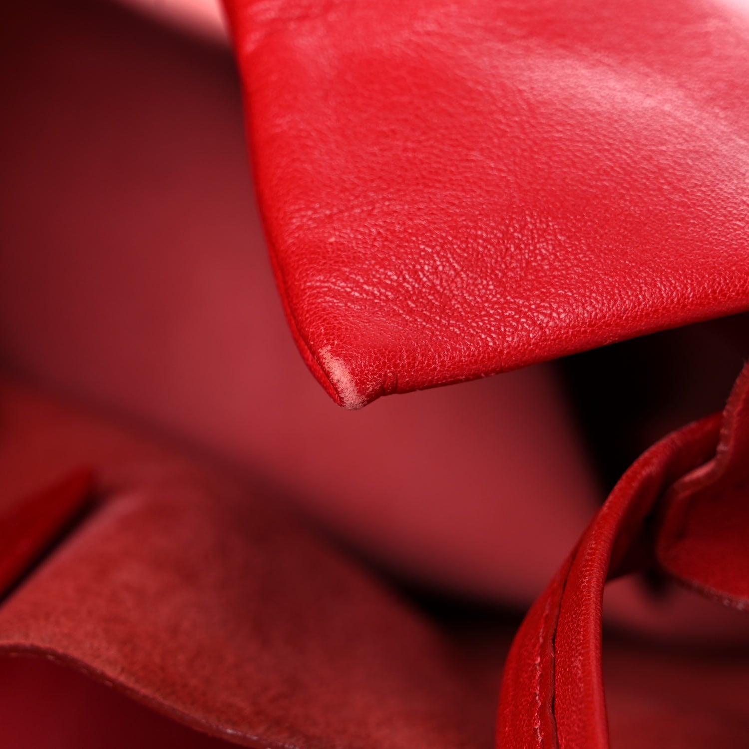 Celine Lambskin Horizontal Cabas Magenta 14 of 23
