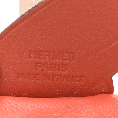 Hermes Milo Lambskin Grigri Rodeo Pegase Horse Bag Charm PM Orange Poppy Craie Terre Battue 3 of 4