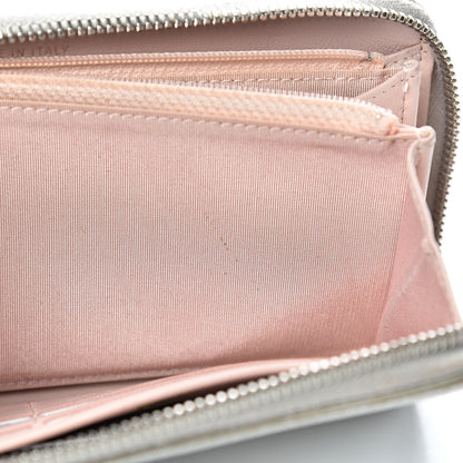 Chanel Metallic Calfskin Large Zip Around Wallet Silver 8 of 18