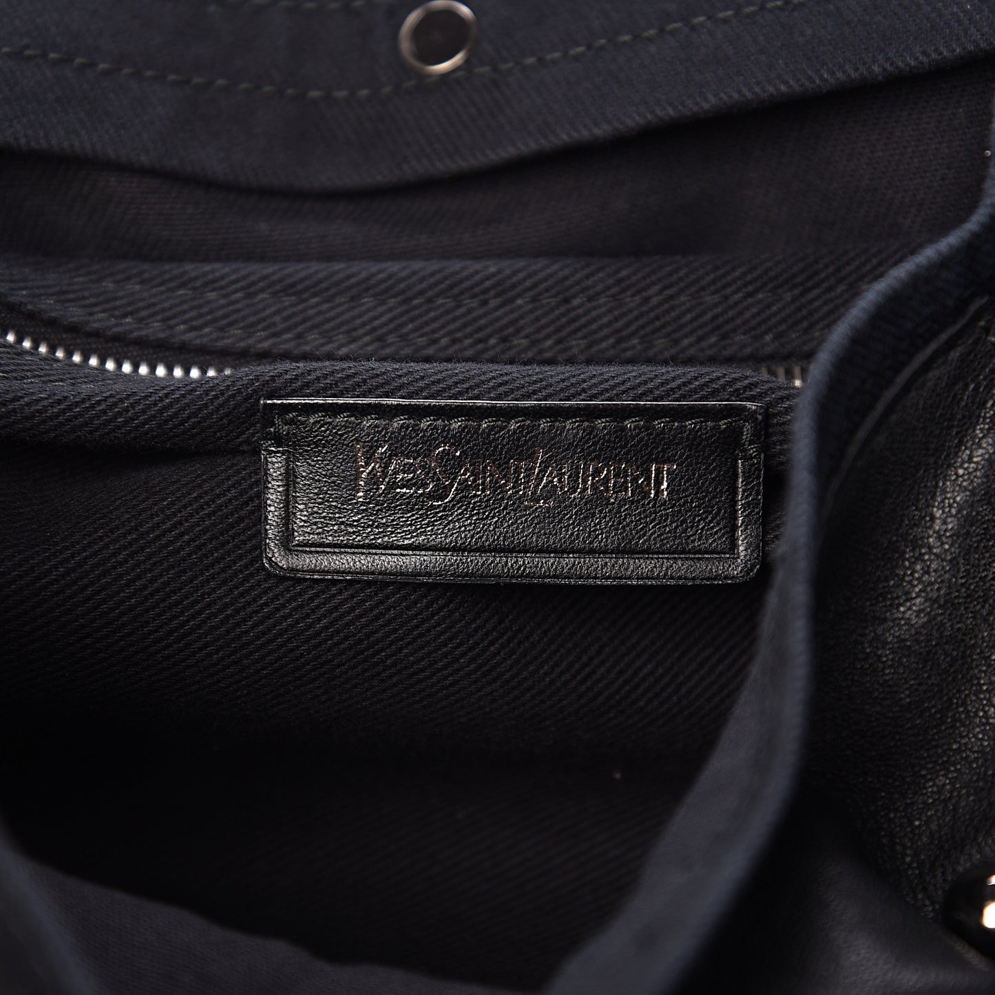 Calfskin Canvas Medium Muse Two Black
