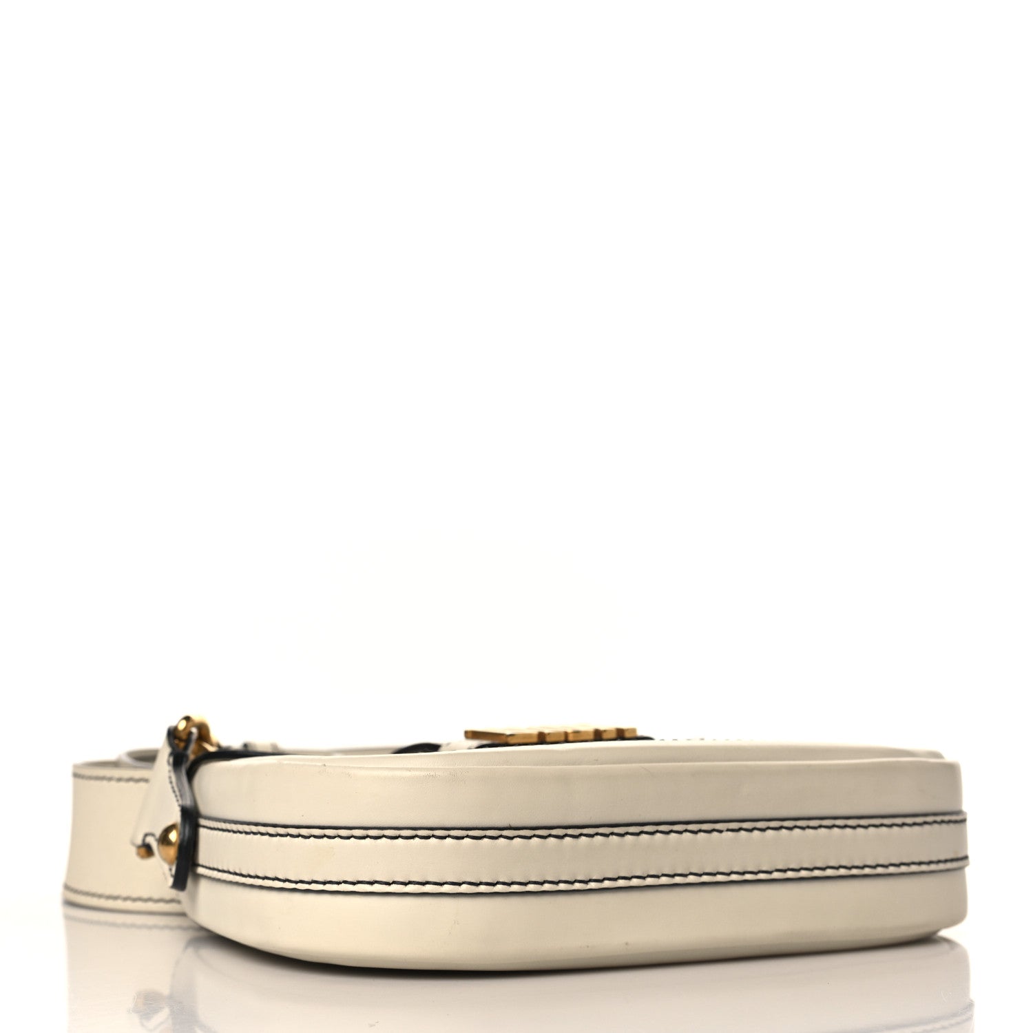Christian Dior Calfskin D Fence Saddle Bag Latte 3 of 14