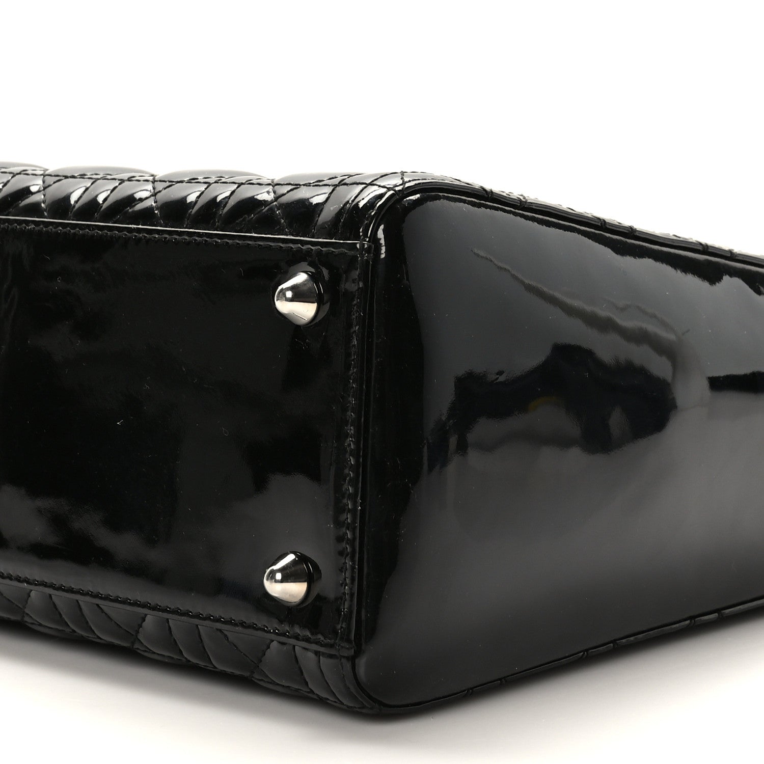 Christian Dior Patent Cannage Large Lady Dior Black 9 of 9