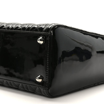 Christian Dior Patent Cannage Large Lady Dior Black 9 of 9