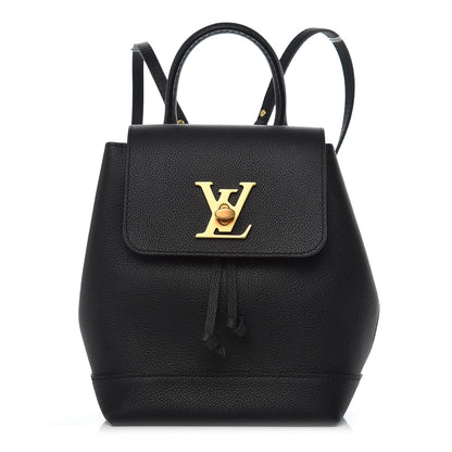Louis Vuitton Calfskin Lockme Mini Backpack Black 1 of 9