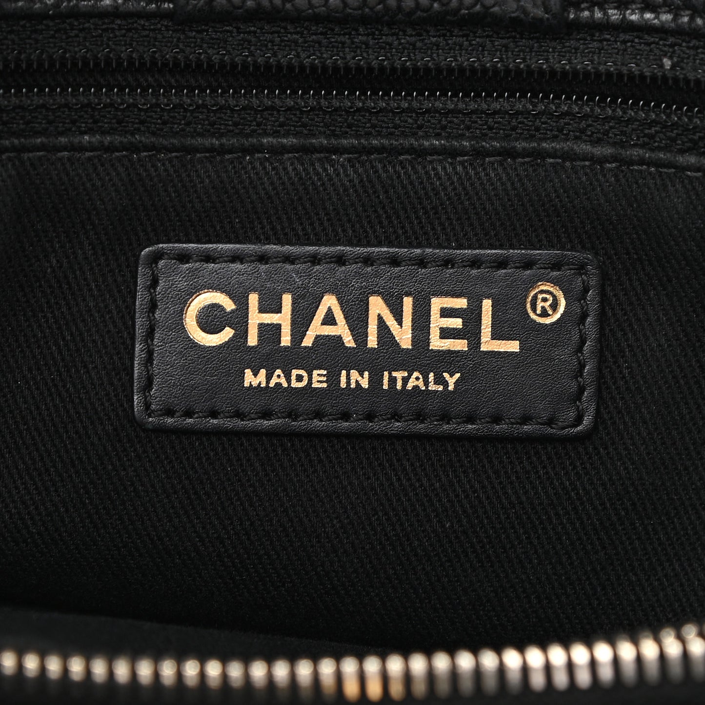 Caviar Large Shopping Tote Black