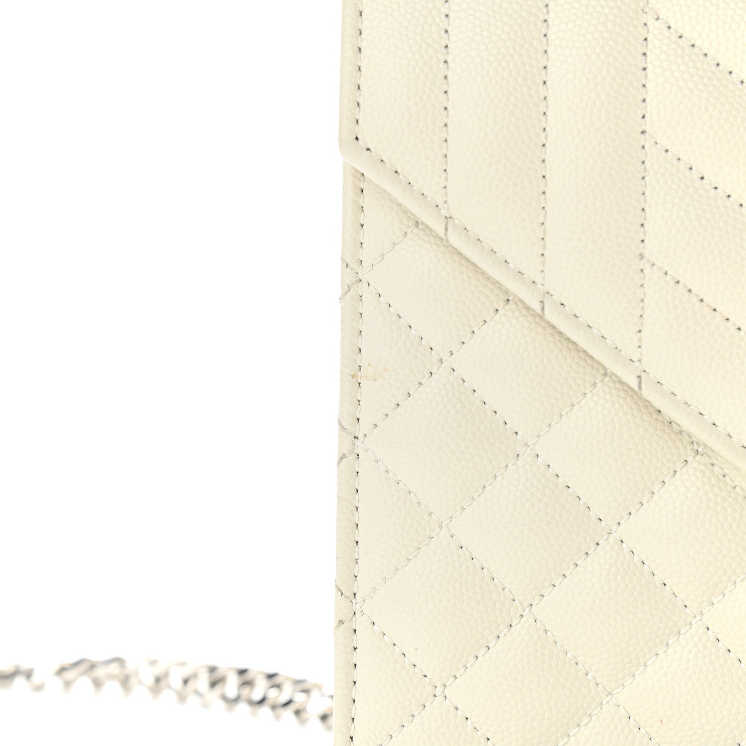 Saint Laurent Grain De Poudre Textured Mixed Matelasse Medium Triquilt Monogram Satchel Porcellana 9 of 11