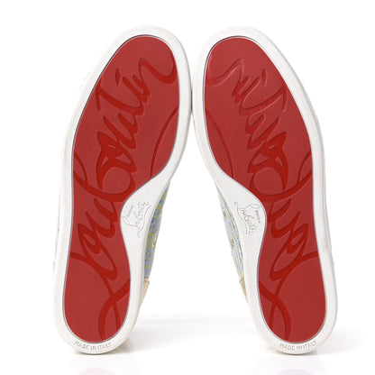 Christian Louboutin Suede Unicorn Womens Louis Spikes Flat Sneakers 39 Multi 6 of 11