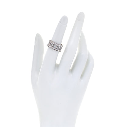 Tiffany 18K White Gold Diamond Wide Atlas Open Ring 52 6 2 of 4