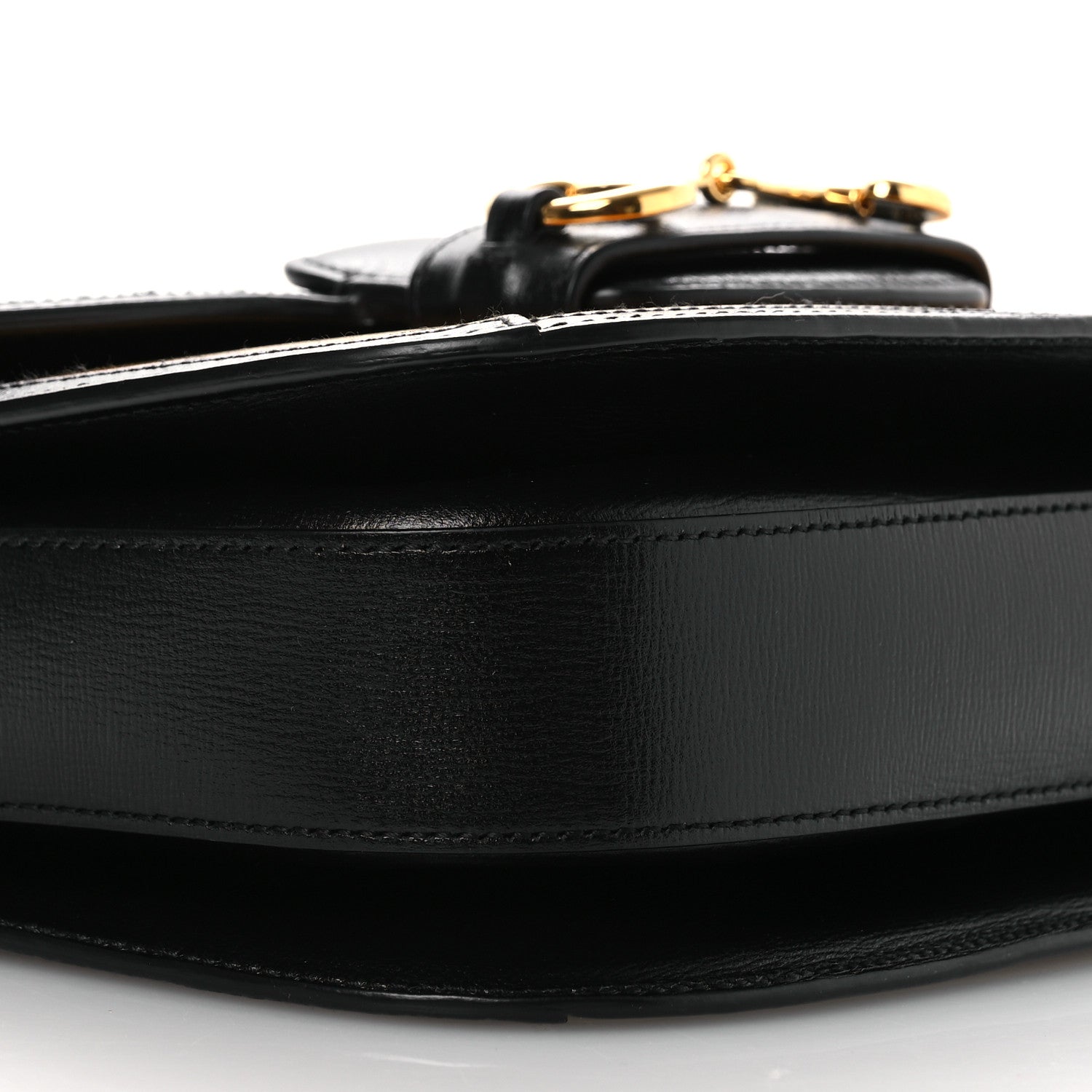 Gucci Azalea Calfskin Tri-Color Horsebit 1955 Shoulder Bag Mystic White Sun Oil Black 9 of 11