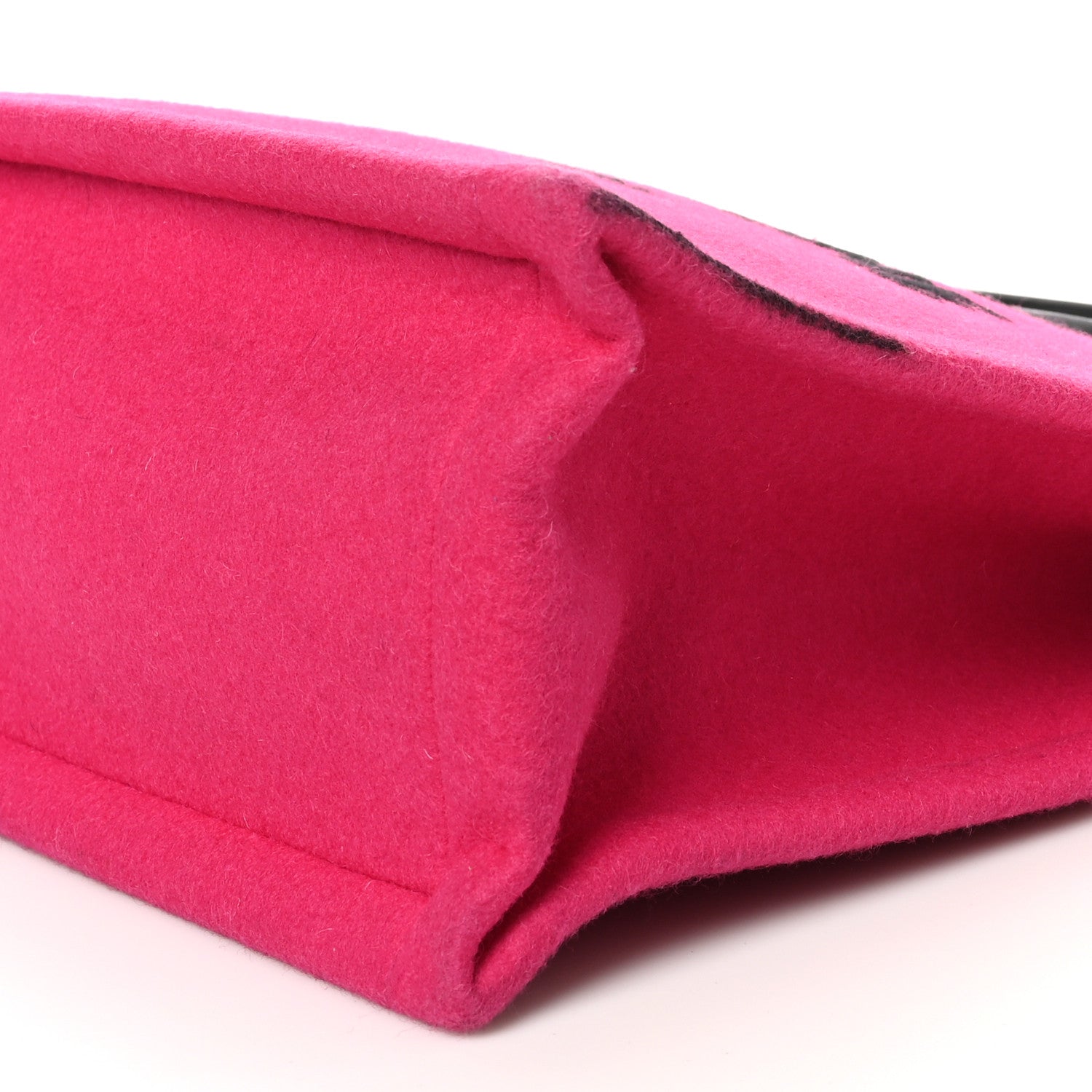 Saint Laurent Wool Rive Gauche Tote Fuchsia 10 of 13