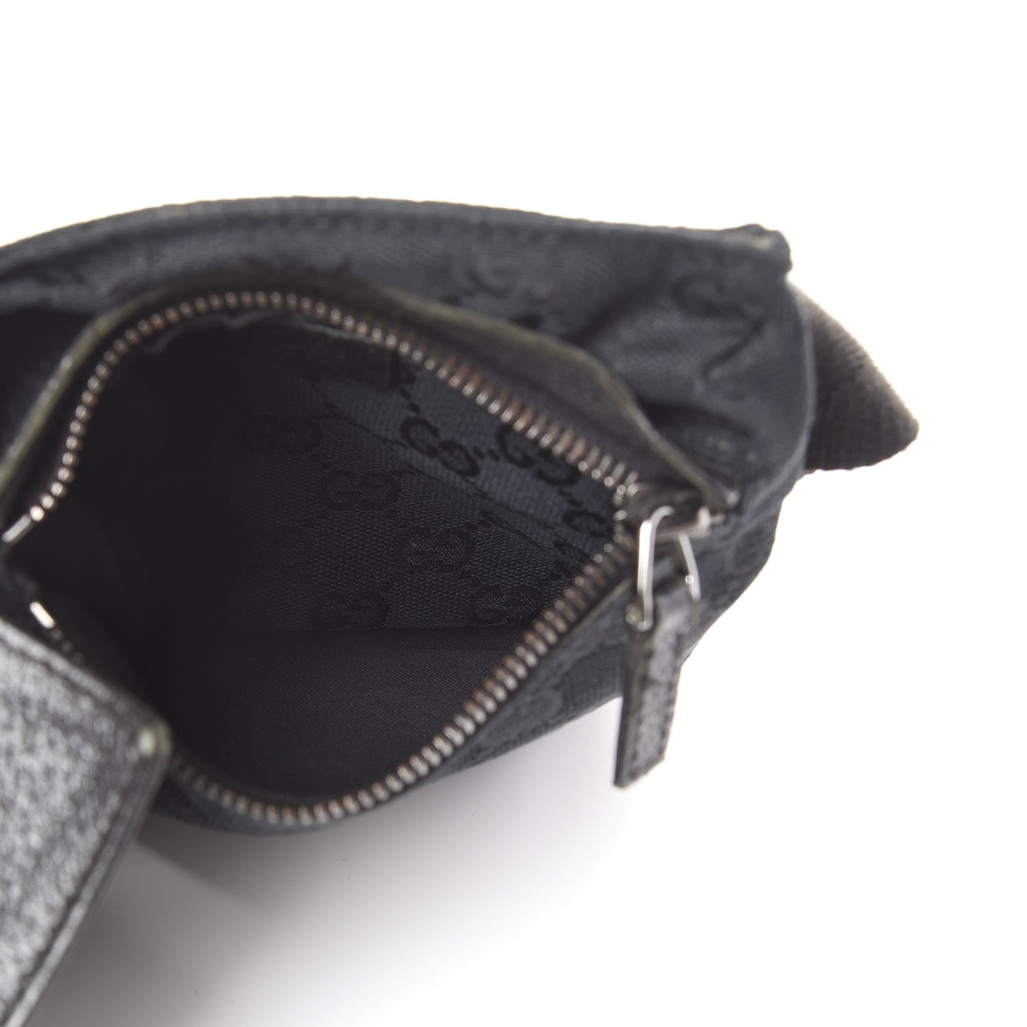 Gucci GG Monogram Double Pocket Belt Bag Black 18 of 18