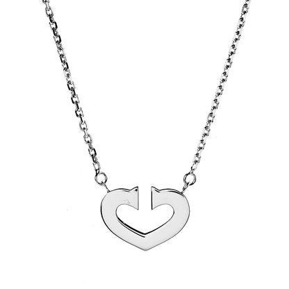 Cartier 18K White Gold Medium Hearts and Symbols Necklace 4 of 7
